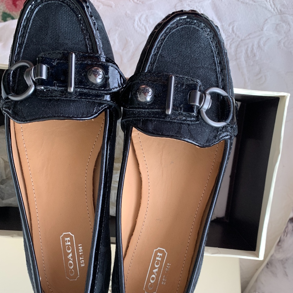 COACH SIGNATURE "C" TONE ON TONE LOAFER new